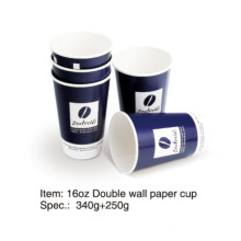 Taza de café de doble papel de pared